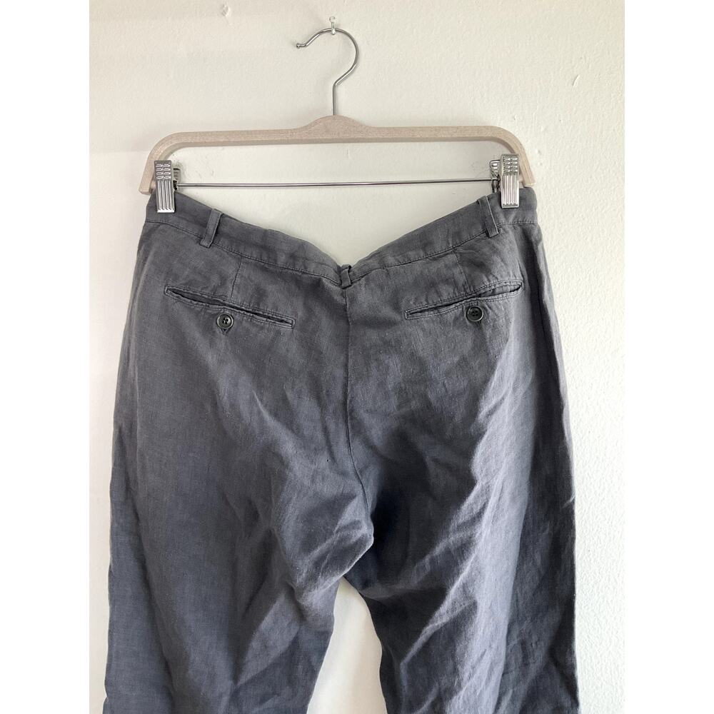 Hartford Women's 100% Linen Gray Tapered Pants Size 2 Made in Morocco NWT - Picture 3 of 6